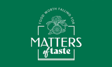 The logo for Matters of Taste.